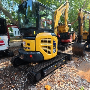 Presque neuf, économique en carburant, peu coûteux, mini-excavateur Komatsu PC35MR d'occasion de 3 tonnes pour l'aménagement paysager et le terrassement. - Product Image 2