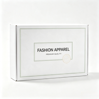 Boîte d'expédition en carton ondulé pliable robuste, imprimée monochrome, pour les essentiels quotidiens et l'emballage promotionnel de la marque