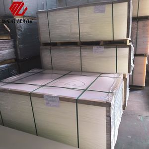 MingLiang 5 años UV-Stable Coral Orange Hojas acrílicas 3mm Hoja brillante <span class=keywords><strong>de</strong></span> 8mm para pantallas <span class=keywords><strong>de</strong></span> quiosco al por menor Corte suave incluido - Product Image 1