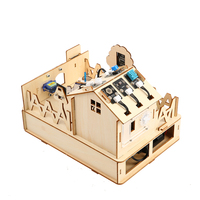 Kit de démarrage de maison intelligente de bricolage Programmation IoT STEM Education Modèle en bois Projet d'apprentissage pour Arduino