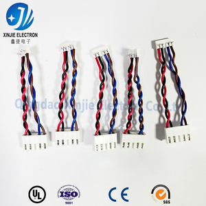 Dây cáp kết nối tín hiệu điện tử, dây dẫn xoắn đa màu 4 lõi, đầu nối XH2.54 tùy chỉnh theo nhà máy, cách điện PVC - Product Image 4