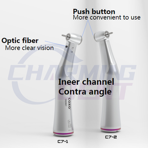 Tandheelkundige <span class=keywords><strong>COXO</strong></span> 1:5 Fiber Optische Contra-hoek hogesnelheids handstuk met LED - Product Image 2