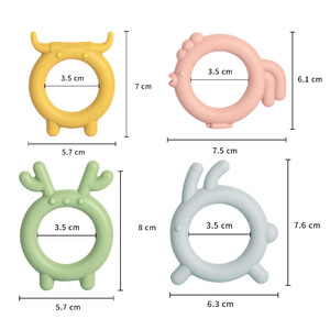 Mordedor de Silicona Suave Certificado al por Mayor, Juguete de Dentición para Bebés, Conejito de Peluche, Juguete de Mano para Bebés de 0 a 24 Meses, Infantes y Niños Pequeños - Product Image 3