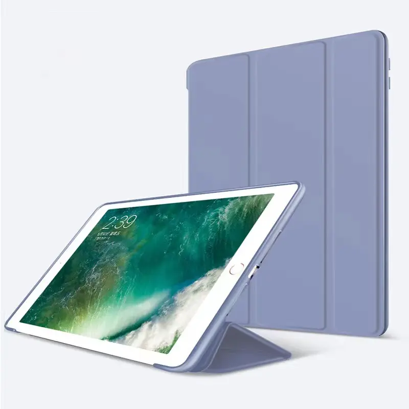PU หนังกันกระแทกกรณีปกสมาร์ทสำหรับ Apple iPad 10.2กรณีที่มีหลายสีที่กำหนดเองสำหรับกรณี Ipad