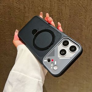 เคส iPhone 17 Pro Max แบบแม่เหล็กติดตั้งได้ พร้อมขาตั้งแม่เหล็กคาร์บอนไฟเบอร์ ป้องกันการตกกระแทกอย่างดีเยี่ยม รุ่น 16 - Product Image 6