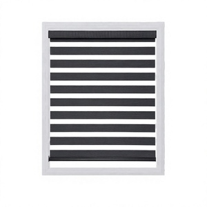 Persianas Verticales Zebra Dobles Eléctricas de Diseño Moderno con Control Remoto Inteligente Integrado, Tela Opaca, Sin Cables de Plástico - Product Image 3
