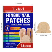 TIVLON Hypoallergénique Améliore l'apparence des ongles Hydrogel Anti Fongal Nail Patches pour le traitement et la réparation des champignons des ongles