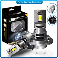Nouvelle ampoule LED universelle V1-H7 12V pour phare de voiture, 16 cœurs, mini, ultra-lumineuse, avec ventilateur, température de couleur 6000K, IP67, 900