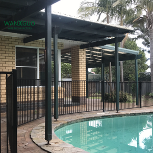 Tùy chỉnh thép đen sơn tĩnh điện hồ bơi sử dụng 6ft hàng rào hình ống - Product Image 6