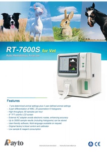 High-<strong>Performance</strong> Rapid Vet Hematology Analyzer for Accurate Animal <strong>Blood</strong> <strong>Testing</strong> - Rayto RT7600
