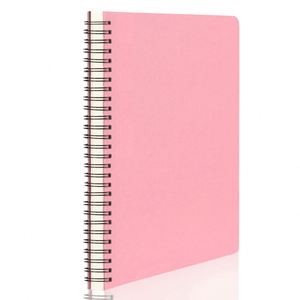 Color Customizable <b>Pink</b> Cover A5 College Ruled Paper Business Spiral Journal <b>Notebook</b> with Customized Logo for Gift - Product Image 2
