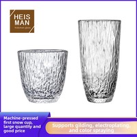 Tasse à eau unisexe résistante à la chaleur, style japonais, à rayures verticales, monocouche, minimalisme moderne, pour la maison et le bureau