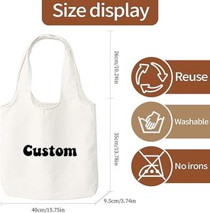Bolsas de Compra Personalizadas Reutilizables de Lona de Algodón Ecológicas con Logotipo Impreso para Venta al por Menor y al por Mayor - Product Image 4