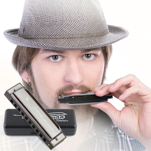 Sáo harmonica diatonic bằng thép không gỉ màu bạc, 10 lỗ, 20 âm, khóa C, thương hiệu SWAN Blues, dành cho người mới bắt đầu, bán buôn - Product Image 6