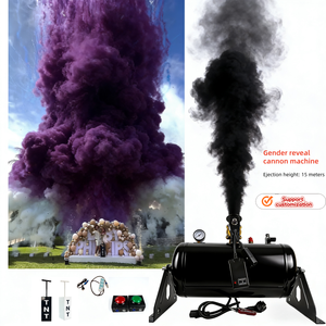 <span class=keywords><strong>Canon</strong></span> à confettis et fumée en papier TNT avec bouton-poussoir pour feux d'artifice et révélation du sexe - Product Image 2