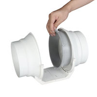 Elektrischer Kunststoff-Axialventilator mit Fernbedienung, Hochgeschwindigkeits-Inline-Lüfter 4-12 Zoll, 2-Gang-Belüftung, Abluftventilator, 100% Kupfermotor, OEM ODM