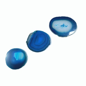 Posavasos de Geoda de Ágata Azul de Lujo, Base para Bebidas de Piedra Natural, Elegante Portavasos de Cristal para Bodas y Regalos - Product Image 2