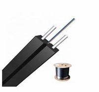 Cable de comunicación DMIS GJXH para interiores/exteriores, cable de bajada FTTH de 1 núcleo para proyectos FTTX, con elemento de refuerzo de alambre de acero/FRP