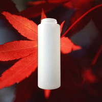 Bouteille PP colorée de 240 ml avec bouchon à vis pour soins personnels, colle, impression sérigraphique, traitement de surface