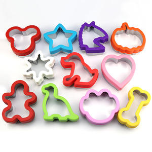 Moule à découper les sandwichs en acier inoxydable, modèle de découpe de pain avec poignée de protection, moule à découper les fruits et légumes, moule à biscuits - Product Image 2