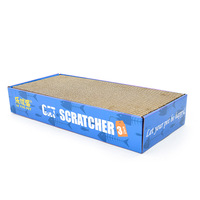 Grattoir pour chat en carton ondulé moderne et écologique, en trois parties