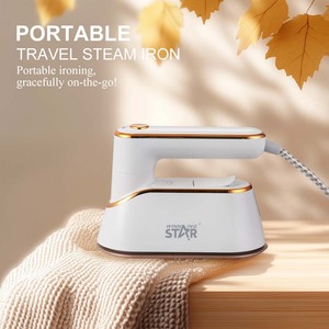 Plancha de vapor portátil Winning Star de 1200W, vaporizador de ropa eléctrico de viaje con mango giratorio - Product Image 3