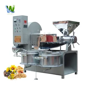 Auto Combined Black Seeds Peanut Rapeseed Oil Mill Screw Oil Extractor Plant Cooking Oil Press Making Machine For All Beans