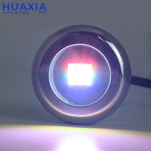ไฟใต้น้ำสำหรับสระว่ายน้ำขนาดเล็ก 62 มม. รุ่น Vinyl Fiber Liner RGBW 9W 316SS LED สำหรับสระว่ายน้ำ - Product Image 1