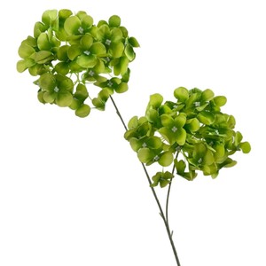 ดอกไฮเดรนเยียประดิษฐ์แบบสองหัว สีเขียวอ่อน สำหรับตกแต่งงานแต่งงาน - Product Image 1