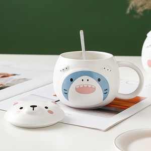 Tasse en céramique avec couvercle, motif ours polaire, Animal mignon, séries océan, vente en gros, nouvelle collection 2020 - Product Image 5