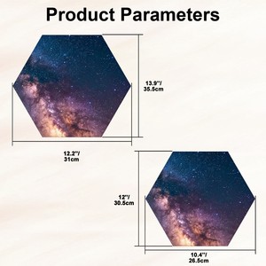 Paneles Acústicos Hexagonales de Madera Modernos Akupanel, 8 Piezas, Absorbentes de Sonido, para Salón, Estudio u Oficina - Product Image 3