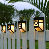 Lampes solaires murales de jardin extérieures IP65 étanches, légères, rétro, pour clôture, aménagement paysager, lampes solaires murales LED pour jardin