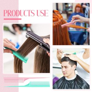 Peine de dientes finos fibra de carbono antiestático resistencia al calor peluquería <span class=keywords><strong>peinado</strong></span> peines de cola de <span class=keywords><strong>rata</strong></span> para mujer - Product Image 6
