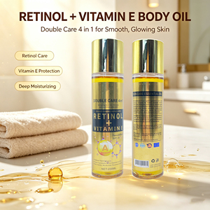 Retinol + Vitamine E Lichaams olie 200ML 4-in-1 Dubbele Verzorging Hydraterende Gladmakende Stralende Huidverzorgingsolie voor Gezicht & Lichaam SPF45 - Product Image 5