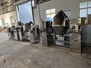 Machine de mélangeur d'agitateur à Double cône SUS304 de haute qualité avec capacité de séchage de moteur et de boîte de vitesses pour le mélange de poudre alimentaire et chimique - Product Image 6