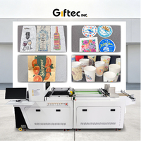 Machine d'impression numérique industrielle haute performance Giftec pour gobelets et assiettes en papier avec encre de qualité alimentaire
