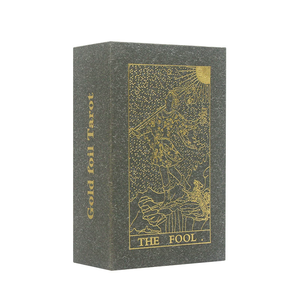 Cartes <span class=keywords><strong>de</strong></span> tarot en feuille d'or 12*7cm, imperméables, en PVC, impression plastique, <span class=keywords><strong>jeu</strong></span> <span class=keywords><strong>de</strong></span> divination <span class=keywords><strong>de</strong></span> tarot, vente chaude - Product Image 6