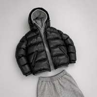 Veste matelassée unisexe streetwear pour homme, veste d'hiver à capuche avec fermeture éclair sur le devant pour homme