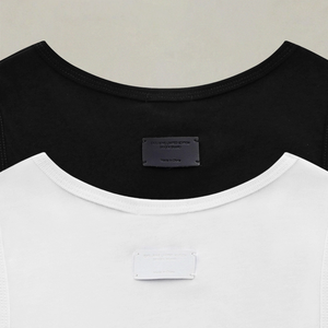 Camiseta sin mangas básica minimalista 100% algodón puro para <span class=keywords><strong>hombre</strong></span>, con dobladillo curvo, transpirable, en negro y <span class=keywords><strong>blanco</strong></span>, de punto, informal, para verano. - Product Image 3