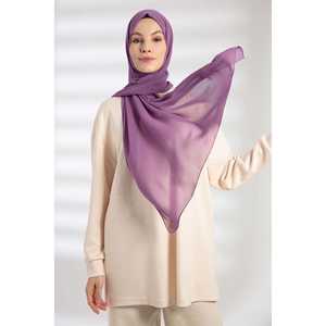 Lavender <b>Chiffon</b> Knitted <b>Scarf</b> - Product Image 5