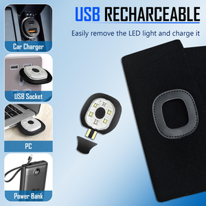 หมวกไหมพรมอุ่นๆ มีไฟ LED  สำหรับผู้ชายและผู้หญิง ใช้เป็นไฟฉาย ไฟคาดศีรษะ หรือไฟส่องสว่าง - Product Image 2