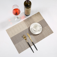 PVC Luxus-Tischset 450mm Durchmesser Rutschfest Wasserdicht Ölfest Hitzebeständig Umweltfreundlich für Restaurant Küche Isolierung
