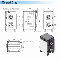 Nouveau déshumidificateur à déshydratant unique 0,83 kg/h avec affichage numérique 220 V pour installations à basse température et l'industrie pharmaceutique à grande échelle