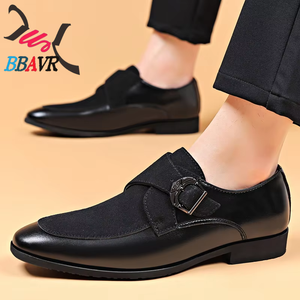Zapatos Formales Casuales de Negocios para Hombre, Verano 2026, con Cordones, Rayas, PU, Estilo Británico Coreano, Punta Puntiaguda, Suela de Goma que Aumenta la Altura - Product Image 4