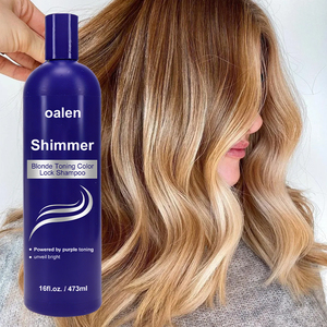 Shampooing Oalen Anti-Jaunissement Couleur Blonde Scintillante pour <span class=keywords><strong>Cheveux</strong></span> Teints, Maintient les Tons Cendrés et Argentés - Product Image 2