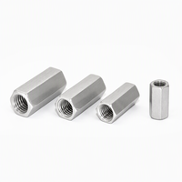 OEM Stainless Steel Hex Long Nut Custom Elongated Hex Nuts A2 -70 316 Metric Hardware Fastener Nut