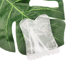 Nouvelle forme clair Quartz Gua Sha outil Guasha blanc cristal clair conseil Massage pour visage corps cou <span class=keywords><strong>Faial</strong></span> - Product Image 1