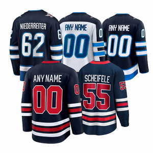 Maillot de hockey sur glace de l'équipe de Winnipeg 2024, broderie # 81 <span class=keywords><strong>Connor</strong></span> # 55 Scheifele # 4 Pionk # Uniforme avec 17 logos brodés, 100% polyester - Product Image 1