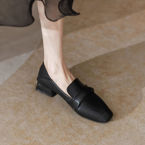 Gon22 Mocassini da Donna Stile Britannico, Scarpe Comode Slip-On con Tacco Spesso per la Stagione Invernale - Product Image 4