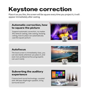 Paihao A2ミニLEDスマートビデオポケットプロジェクター1080P Max <span class=keywords><strong>Android</strong></span>オートフォーカス3D内蔵<span class=keywords><strong>WiFi</strong></span> HIFIステレオポータブルLCDランプ - Product Image 5